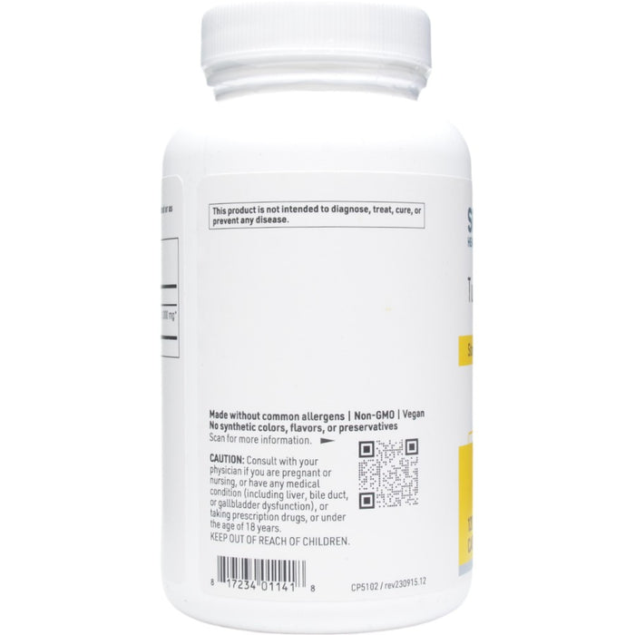 Turmeric Extract 1000 mg 120 vcaps by Klaire Labs/SFI Health, bottle label