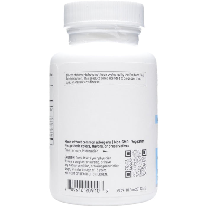Vital-Plex 100 vcaps by Klaire Labs/SFI Health, bottle label