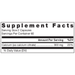 Klean Athlete Klean Calcium Citrate 120 capsules supplement facts label