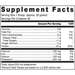 Klean Athlete Klean Isolate, Natural Chocolate 20 servings supplement facts label