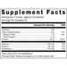 Klean Athlete Klean Isolate, Natural Vanilla 20 servings supplement facts label