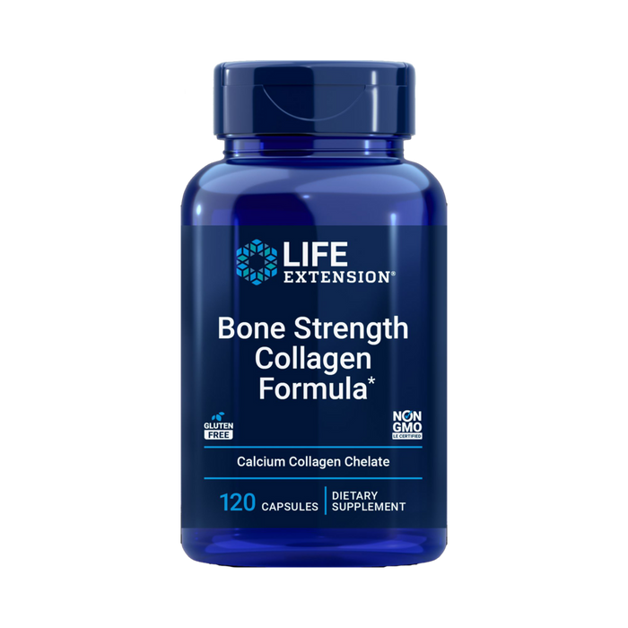 Life Extension Bone Strength Collagen Formula, 120 capsules, front of bottle