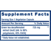 Life Extension Decaffeinated Mega Green Tea Extract 725 mg 100 capsules supplement facts label