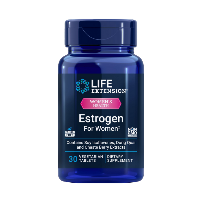Life Extension Estrogen For Women, 30 tablets, front of bottle