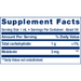 Life Extension Fast-Acting Liquid Melatonin Citrus-Vanilla 2 oz supplement facts label