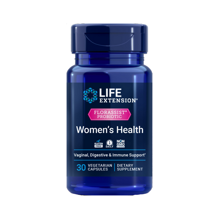 Life Extension FLORASSIST Probiotic Women's Health, 30 capsules, front of bottle
