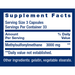 Life Extension MSM 1000 mg 100 capsules supplement facts label