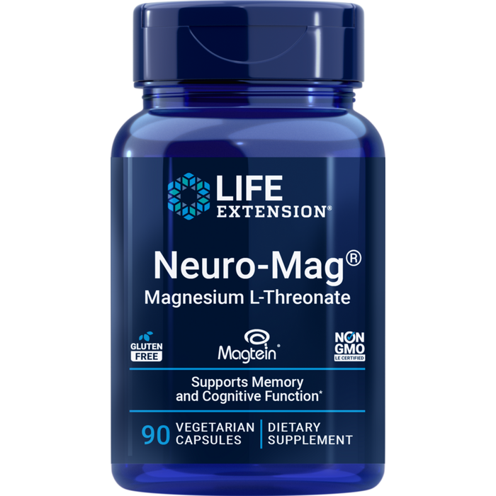 Life Extension Neuro-Mag Magnesium L-Threonate, 90 capsules, front of bottle