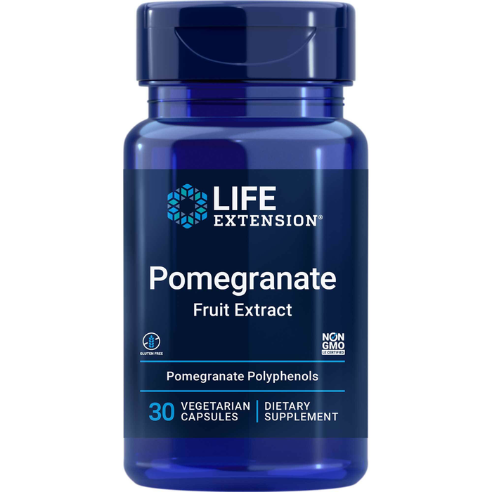 Life Extension Pomegranate Extract 400 mg, 30 capsules, front of bottle