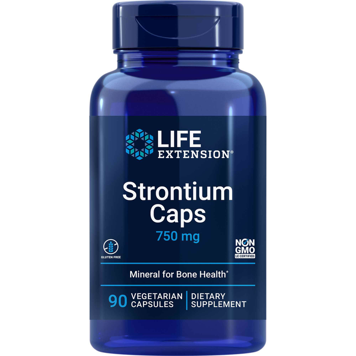 Life Extension Strontium Caps 750 mg, 90 capsules, front of bottle