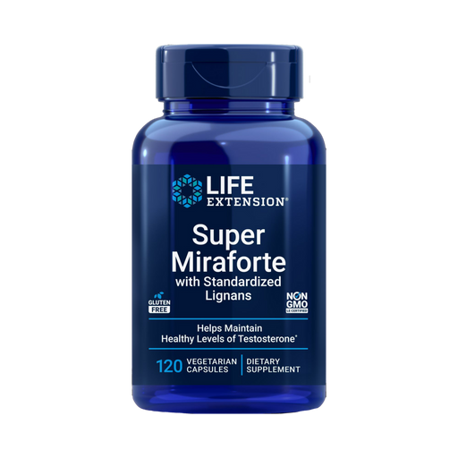 Life Extension Super Miraforte with Standardized Lignans, 120 capsules, front of bottle