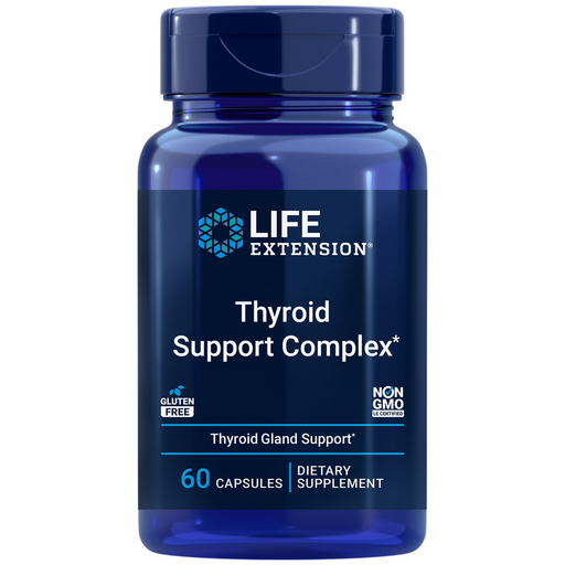 Life Extension Thyroid Support Complex, 60 vegetarian capsules, front of bottle