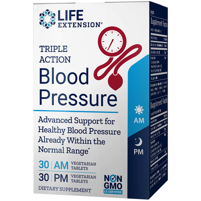 Life Extension Triple Action Blood Pressure, 60 tablets, front of box