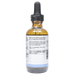 Bottle with inactive ingredients label on a white background