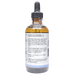 Bottle with inactive ingredients label on a white background
