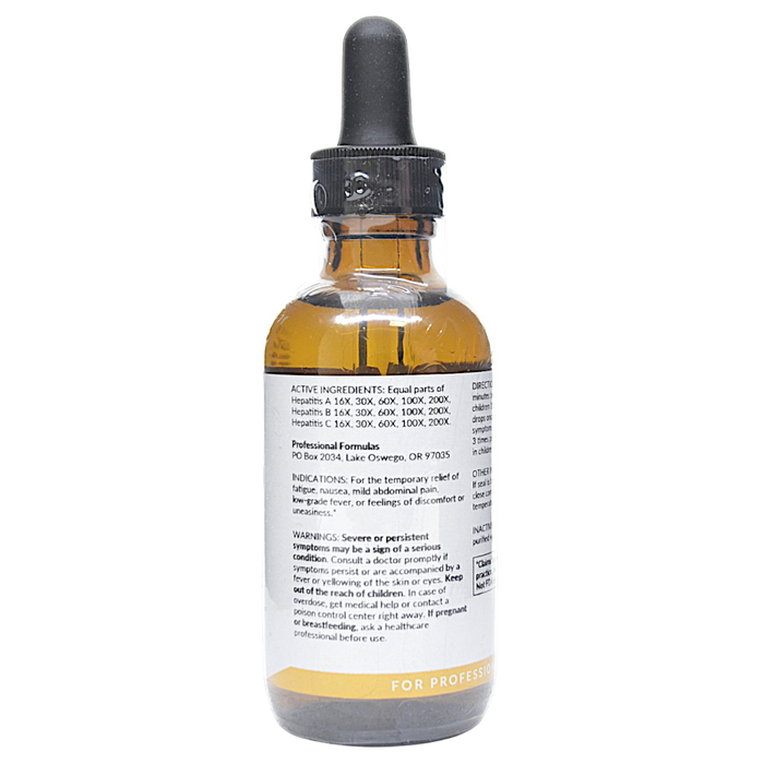 Bottle with active ingredients label on a white background