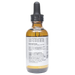 Bottle with active ingredients label on a white background
