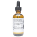 Bottle with inactive ingredients label on a white background