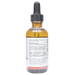 Bottle with active ingredients label on a white background