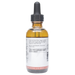 Bottle with inactive ingredients label on a white background
