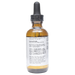 Bottle with active ingredients label on a white background