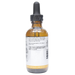 Bottle with inactive ingredients label on a white background