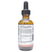 Bottle with inactive ingredients label on a white background