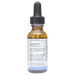 Bottle with active ingredients label on a white background