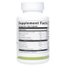 Bottle with supplement facts label on a white background