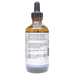 Bottle with inactive ingredients label on a white background