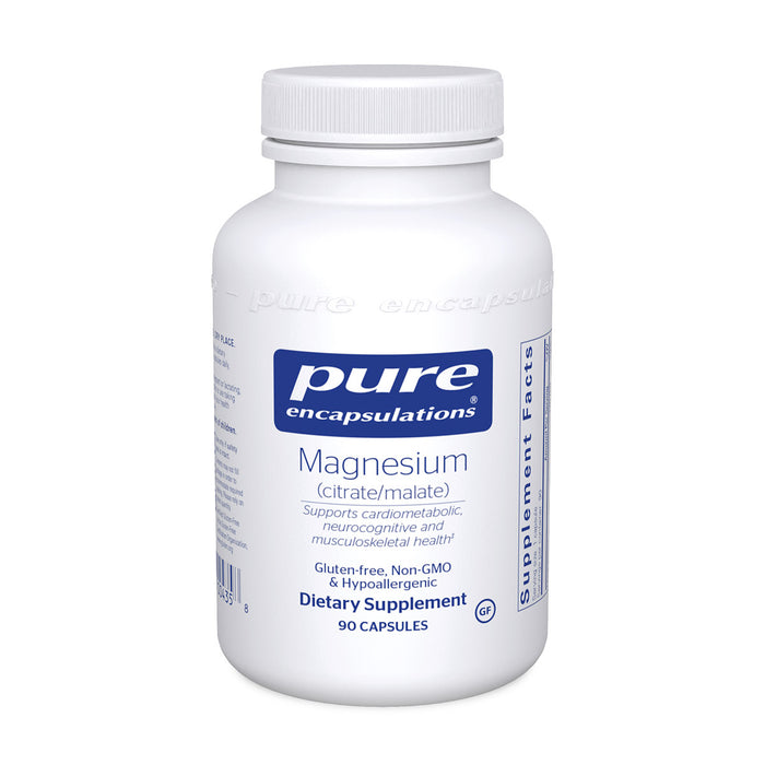 Pure Encapsulations, Magnesium (citrate/malate) 120 mg 90 capsules