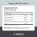 Supplement Facts Magnesium Complex