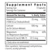 Metabolic Maintenance Cal/Mag Plus with Vitamin D & K2 180 capsules supplement facts label