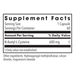 Metabolic Maintenance NAC 600 mg 60 capsules supplement facts label