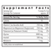 Metabolic Maintenance R.E.M. Maintenance 366 g supplement facts label