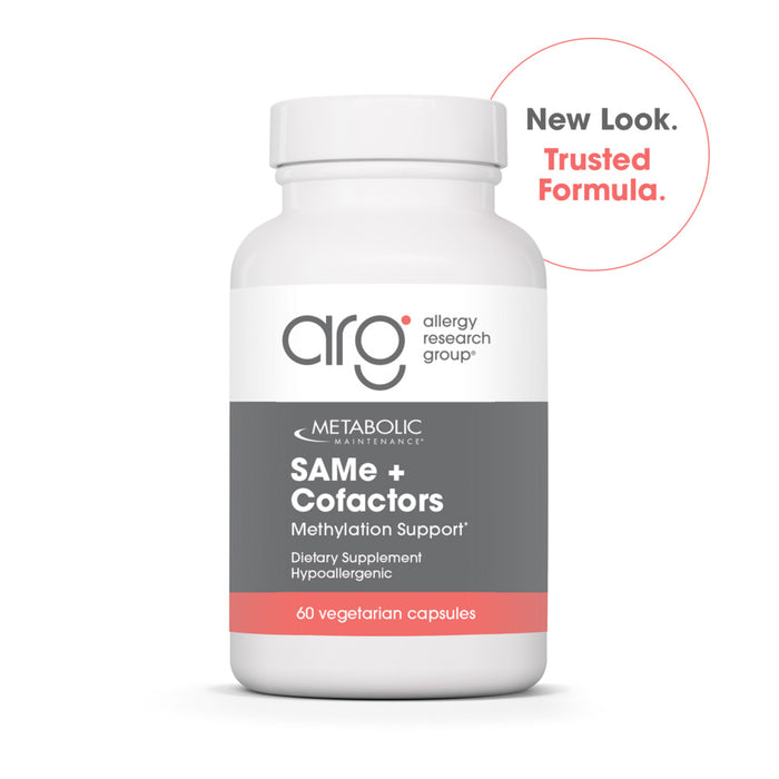 Metabolic Maintenance SAMe + CoFactors 200 mg, 60 capsules, front of bottle