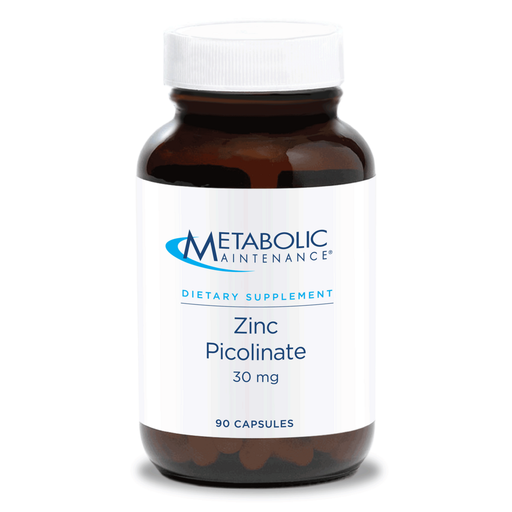 Metabolic Maintenance Zinc Picolinate 30 mg, 90 capsules, front of bottle