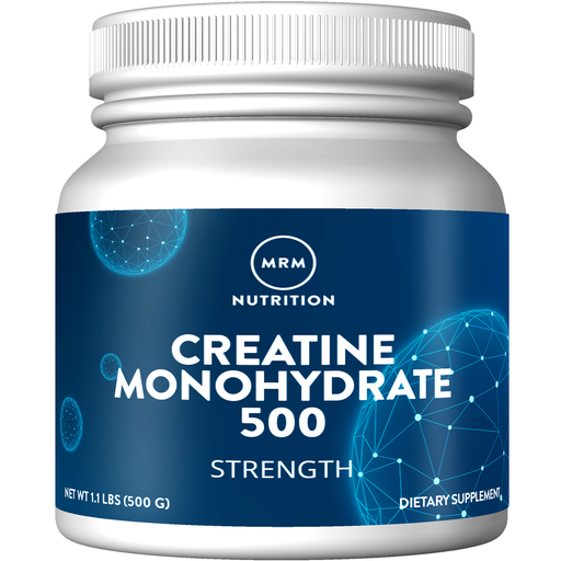 Metabolic Response Modifier Creatine Monohydrate, 500 g, front of tub