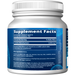 Metabolic Response Modifier Creatine Monohydrate 500 g supplement facts label
