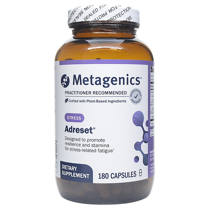 Metagenics Adreset, 180 capsules, front of bottle