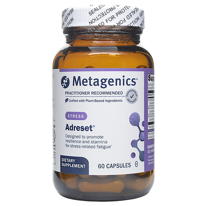 Metagenics Adreset, 60 capsules, front of bottle