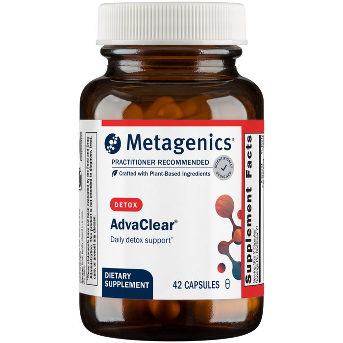 Metagenics AdvaClear, 42 capsules, front of bottle