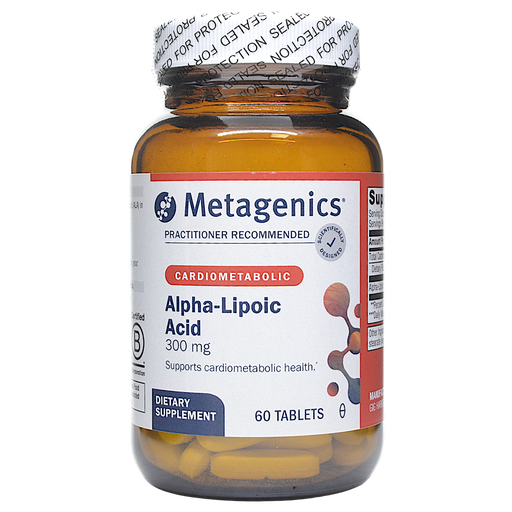 Metagenics Alpha-Lipoic Acid 300 mg, 60 tablets, front of bottle