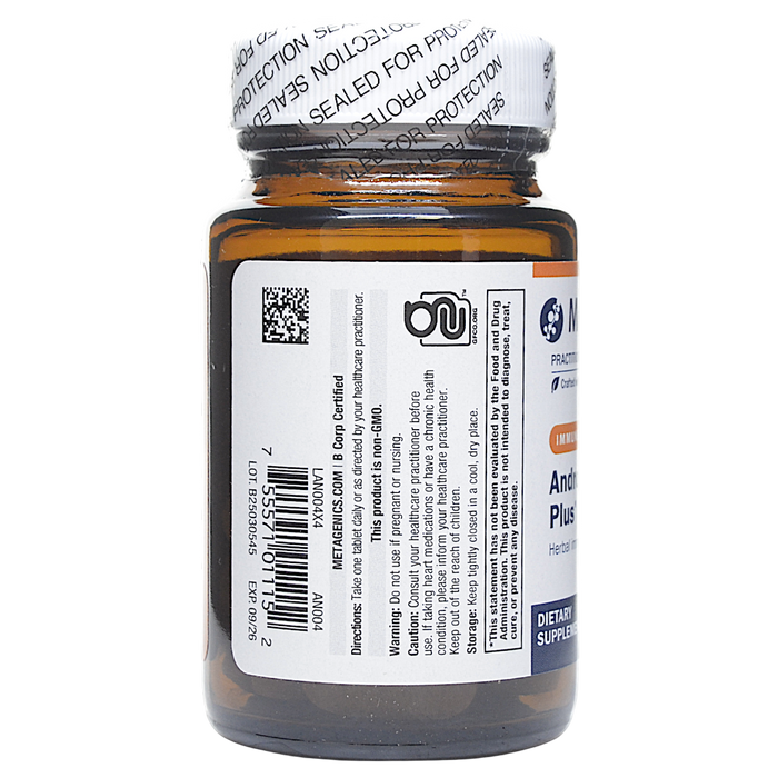 Metagenics Andrographis Plus 30 tablets suggested use label