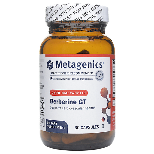 Metagenics Berberine GT 500 mg, 60 capsules, front of bottle