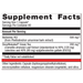 Metagenics Berberine GT 500 mg 60 capsules supplement facts panel, close-up