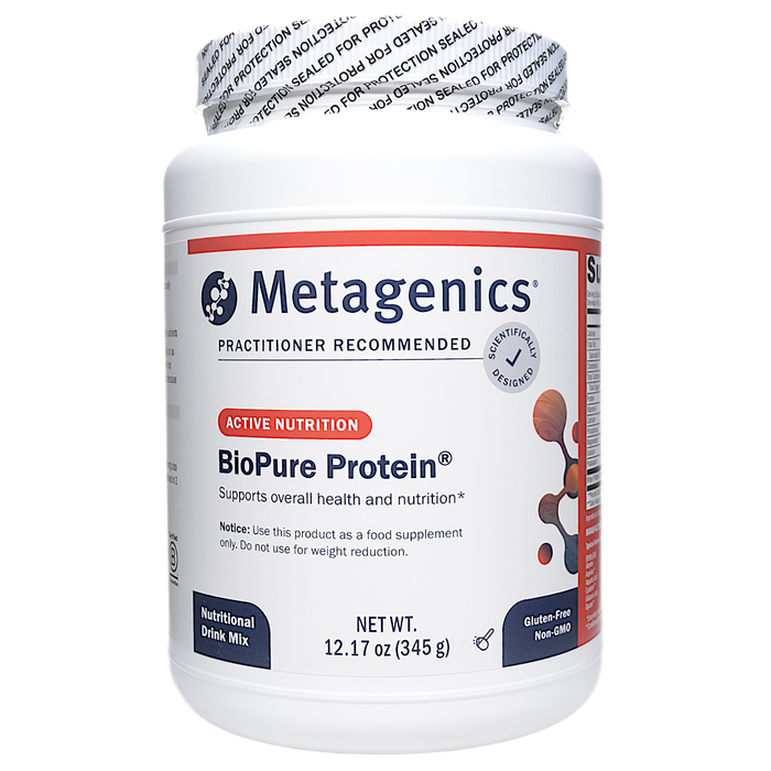 Metagenics BioPure Protein, 15 servings, front of canister