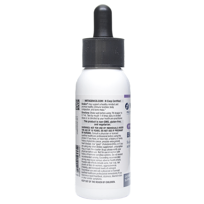 Metagenics BioSom 2 oz directions label