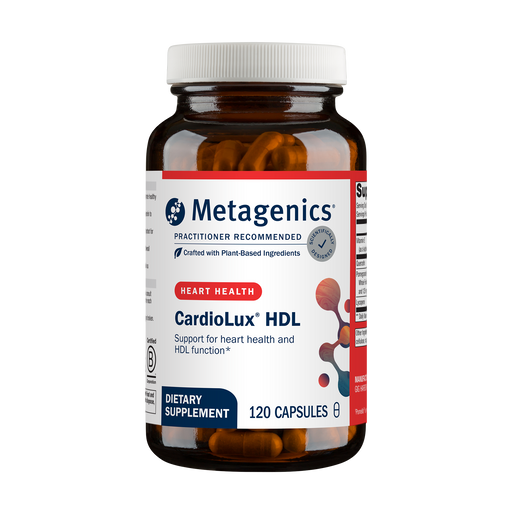 Metagenics CardioLux HDL, 120 capsules, front of bottle