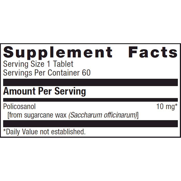 Metagenics Cholarest SC 60 tablets supplement facts label